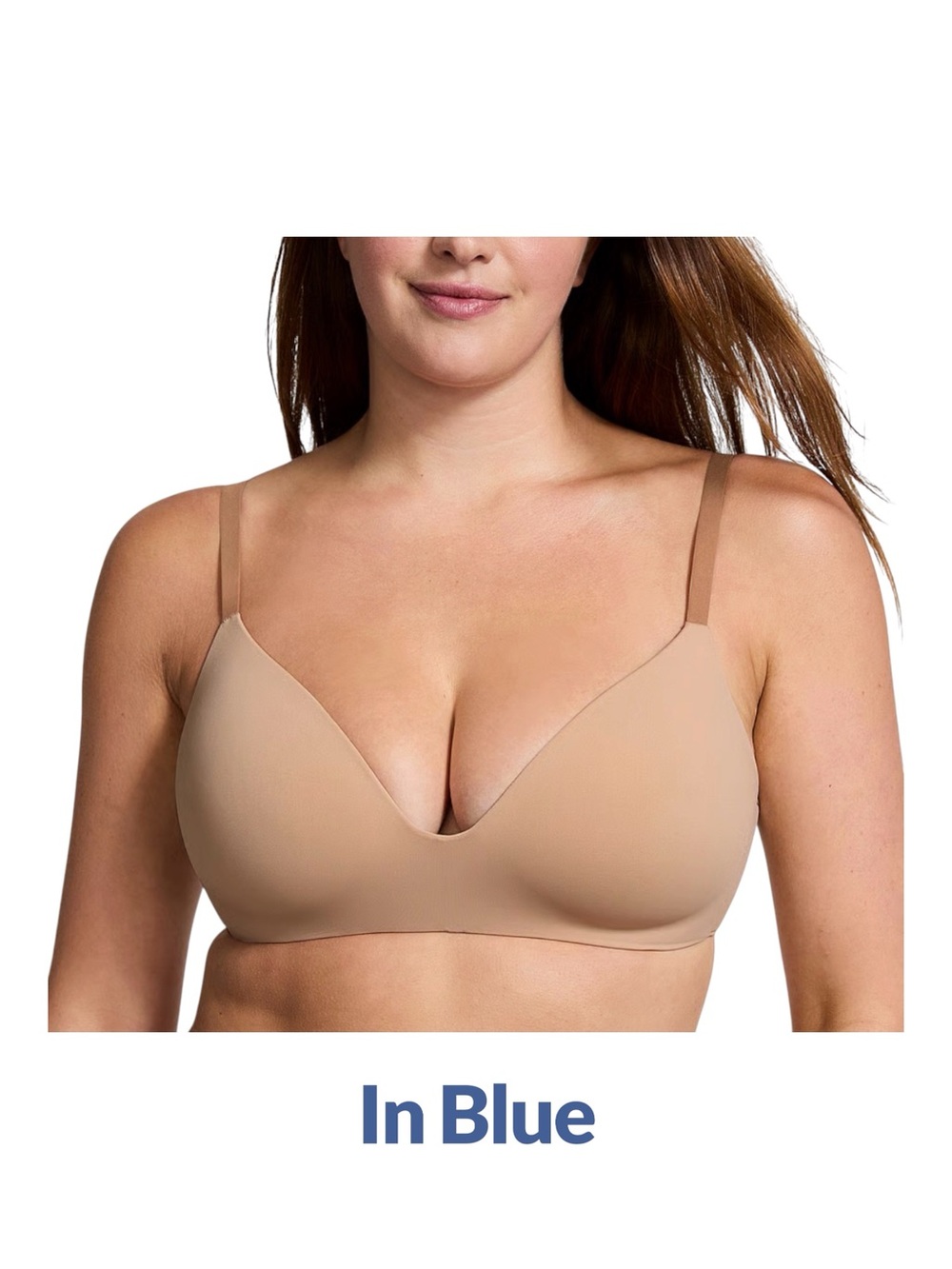 Victoria’s Secret Frosted Blueberry Blue Smooth Lightly Lined T-Shirt Bra 36DDD